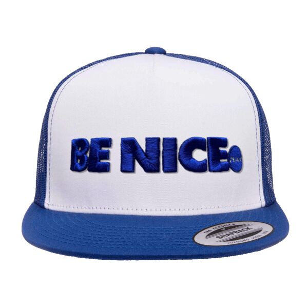 BNP - Puff Embroidery Flat Bill Trucker Cap Thumbnail