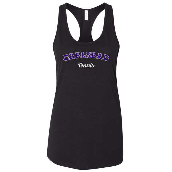 Women's Jersey Racerback Tank - Black Thumbnail